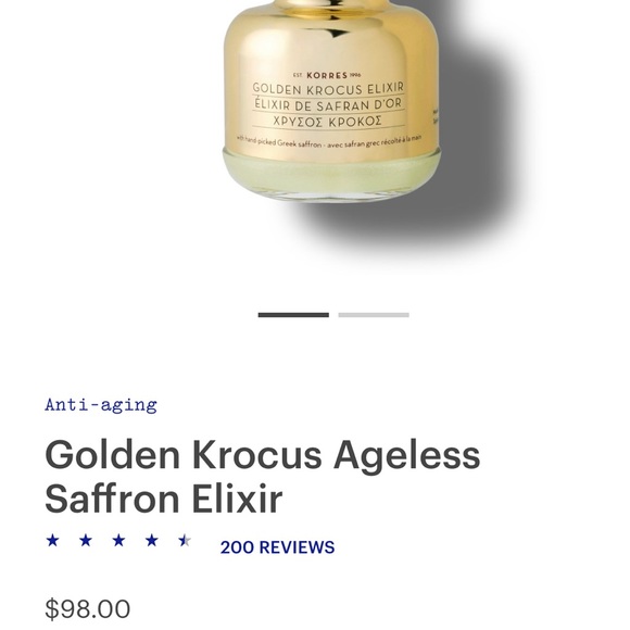 Golden Krocus Ageless Saffron Elixir $98 for $30 - Picture 4 of 4